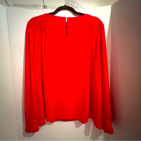 LOFT Women’s long sleeve blouse, Red, Size XL - Picture 2 of 8